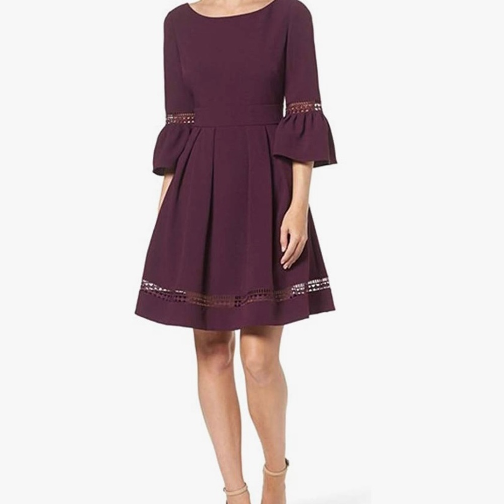 Eliza J Bell Sleeve Fit & Flare Dress